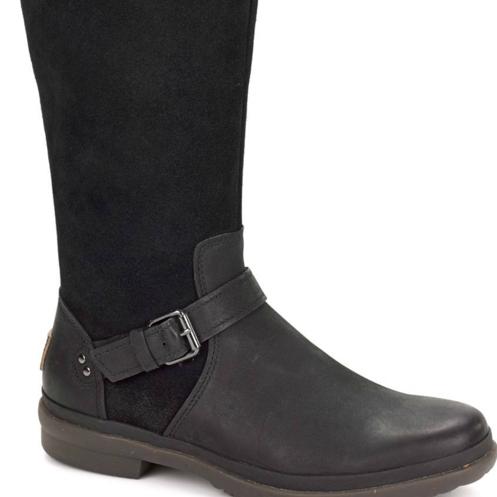Ugg Australia Thomsen Black leather boots size 9
